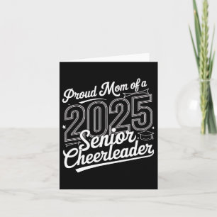 Senior 2025 Cheer Team Mum High School Graduation Card