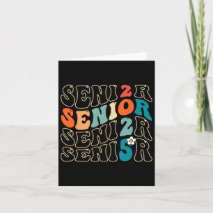 Senior 2025 Cl Of 2025 Groovy Graduation 2025 Grad Card