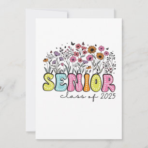 Senior 2025 Class of 2025 Spring Blossom Flowers Invitation