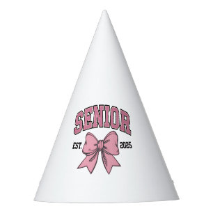 Senior 2025 Coquette Class of 2025 Pink Bows Party Hat
