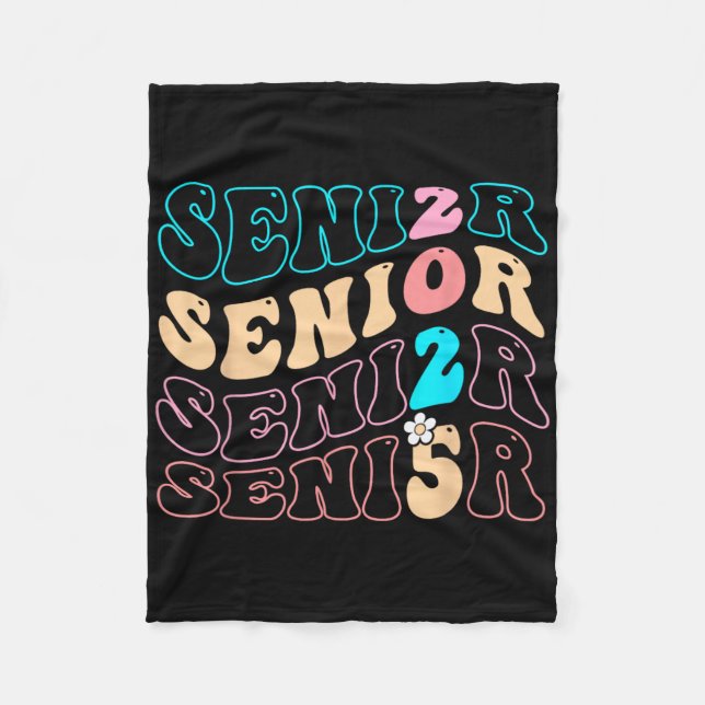 Senior 2025 Graduation  Fleece Blanket (Front)