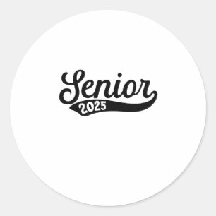Senior 2025 Graduation Last Day of School  Classic Round Sticker