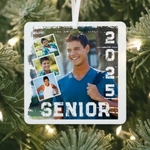 Senior 2025 High School Diploma Certificate Metal Tree Decoration