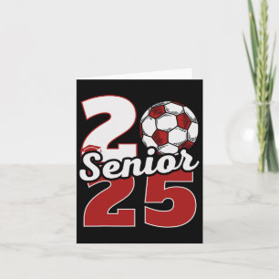 Senior 2025 Soccer Cl Of 25 Graduation Party Card
