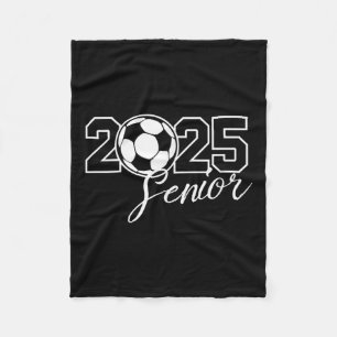 Senior 2025 Soccer Mum High School Graduation Outf Fleece Blanket