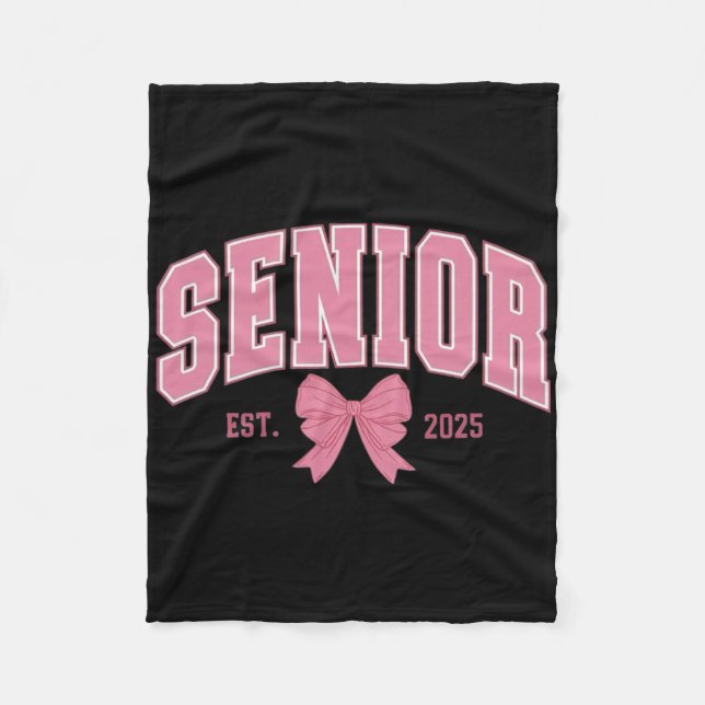 Senior 2025 Sticker  Fleece Blanket (Front)