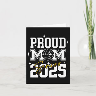 Senior 2025 Volleyball Mum High School Graduation Card