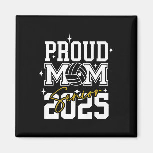 Senior 2025 Volleyball Mum High School Graduation  Magnet