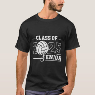 Senior 2025 Volleyball Mum High School Graduation T-Shirt
