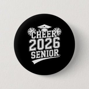 Senior 2026 Cheer Team Mum High School Graduation  6 Cm Round Badge