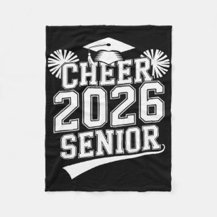 Senior 2026 Cheer Team Mum High School Graduation  Fleece Blanket