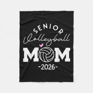 Senior 2026 Cl Of 2026 Senior Mum Volleyball Gradu Fleece Blanket