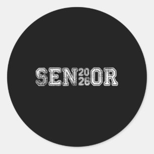 Senior 2026 Cl Of 2026 Seniors Graduation 2026 Sen Classic Round Sticker