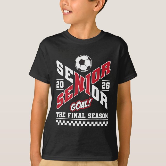 Senior 2026 Cl Of 2026 The Final Season Soccer Mom T-Shirt (Front)