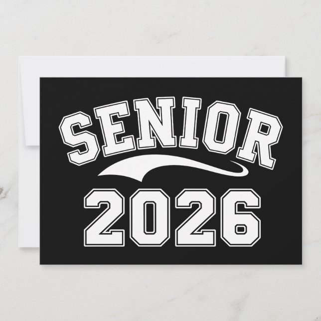 Senior 2026 Class Of 26 Graduation Graduate Invitation (Front)