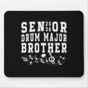 Senior 2026 Drum Major Brother Graduation Graduate Mouse Pad