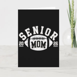 Senior 2026 Football Mum High School Graduation Ou Card