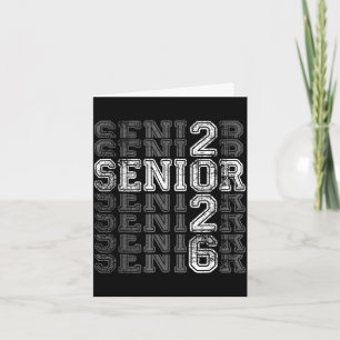 Senior 2026 graduate class of 2026 graduation men card