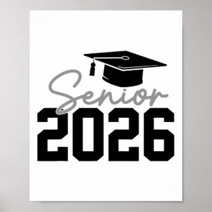 Senior 2026 Graduation 2026 Cl Of 2026 For Men Wom Poster