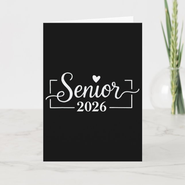 Senior 2026 Graduation Back To School Cl Design  Card (Front)
