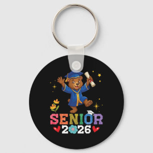 Senior 2026 Graduation Bear Cl Of 2026 Scholar Gra Key Ring