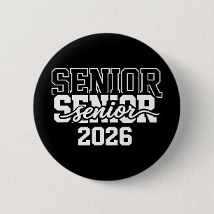 Senior 2026 Graduation Cl Of 2026 Boys Girls Gradu 6 Cm Round Badge