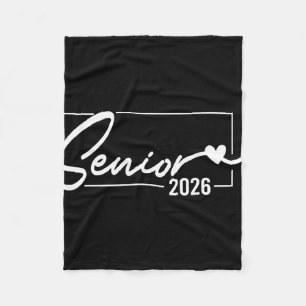 Senior 2026 Graduation Cl Of 2026 Senior 2026  Fleece Blanket