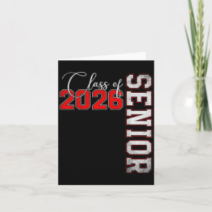 Senior 2026 Graduation My Last First Day Of Cl Of  Card