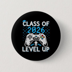 Senior 2026 Graduation Video Game Cl Of 2026 Gamer 6 Cm Round Badge