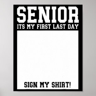 Senior 2026 Last First Day Senior Back To School S Poster