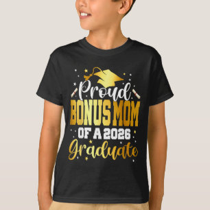 Senior 2026 Proud Bonus Mom Artwork T-Shirt