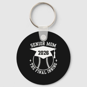 Senior 2026 proud softball mum the final inning key ring