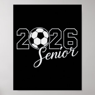 Senior 2026 Soccer Mom High School Graduation Outf Poster