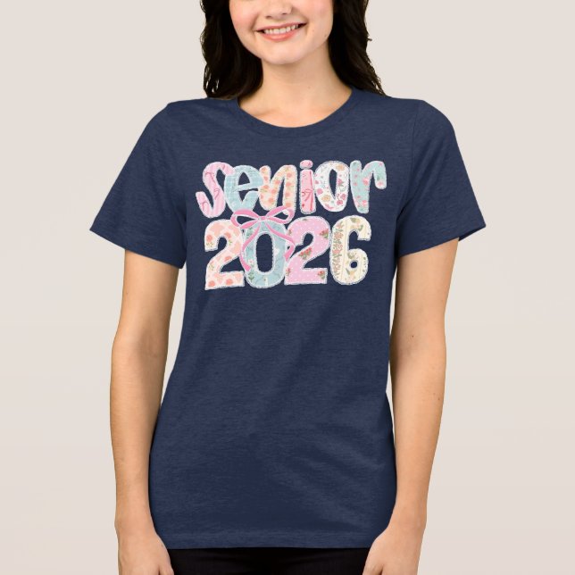 Senior 2026 Tri-Blend shirt (Front)