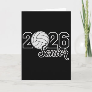 Senior 2026 Volleyball Mum High School Graduation Card