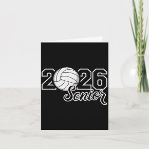 Senior 2026 volleyball mum high school graduation card