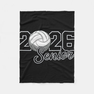 Senior 2026 Volleyball Mum High School Graduation Fleece Blanket