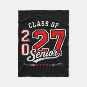 Senior 2027 Cl Of 2027 Senior Graduation 2027 Fleece Blanket
