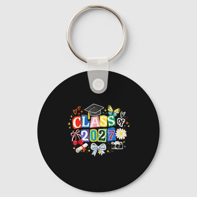 Senior 2027 graduation day finally done class of key ring (Front)