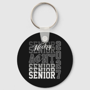 Senior 2027 Hockey Aunt Proud Family Graduation Key Ring