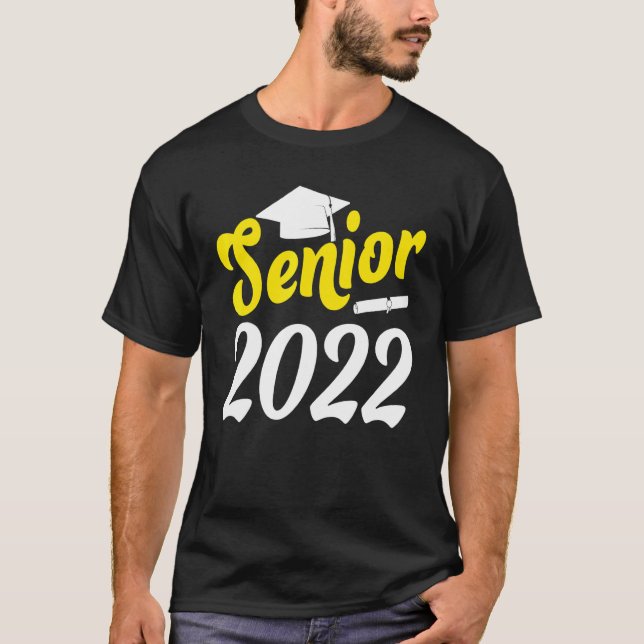 Senior 22 Graduate School  Grad Graduation Class O T-Shirt (Front)