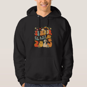 Senior 25 Class Of 2025 Graduation School Retro Gr Hoodie