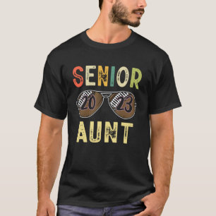 Senior Aunt 2023 Cool Proud Aunt Football Senior G T-Shirt