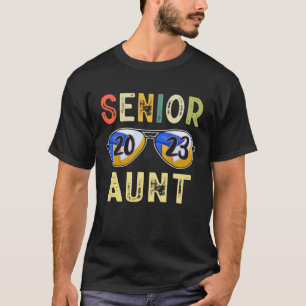 Senior Aunt 2023 Proud Aunt Volleyball Senior Grad T-Shirt