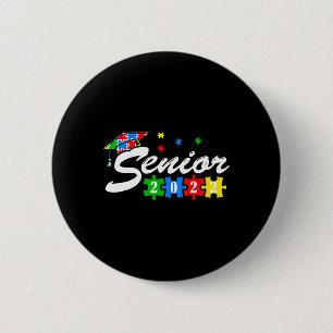 Senior Autism Graduate 2022 For Autistic Teens Gra 6 Cm Round Badge