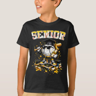 Senior baseball drip ice cream boy graduation T-Shirt