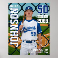 Senior Baseball Team Custom Photo Sports