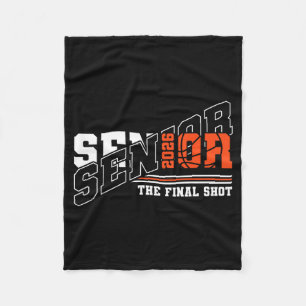 Senior basketball class of 2026 crew basketball fleece blanket