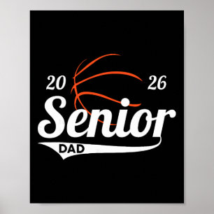 Senior Basketball Dad Cl Of 2026 Graduation Gradua Poster