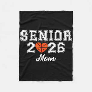 Senior Basketball Mum Cl Of 2026 Player Graduation Fleece Blanket